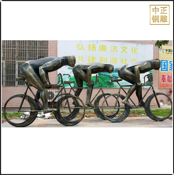 大型現代室外騎車人物銅雕塑.jpg