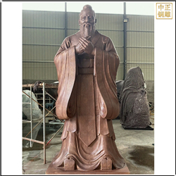 鑄銅古代孔子雕塑廠家 