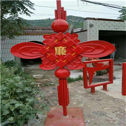 中國結銅雕塑